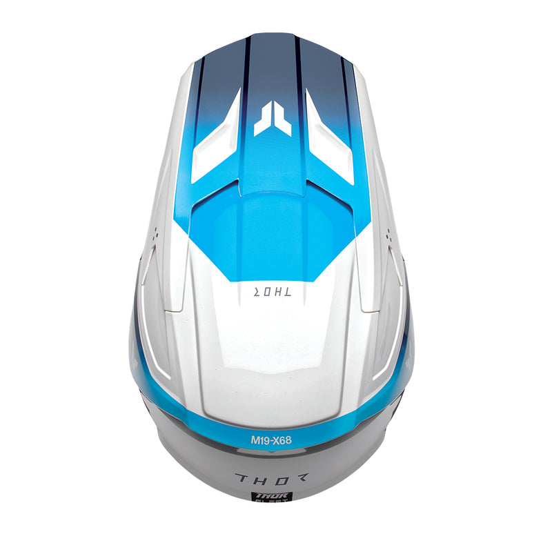 Thor MX Helmet S26  Fleet Storm White Navy Youth Medium