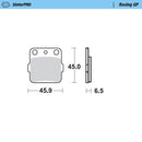 Moto Master Brake Pads Front And Rear Racing Gp Honda 091012