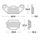 Moto Master Brake Pads Front Pro Sintered Kawasaki 091311