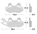 Moto Master Brake Pads Front Pro Sintered For Can-Am 091911