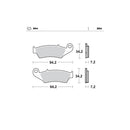 Moto Master Brake Pads Front Nitro Aprilia Beta 093421