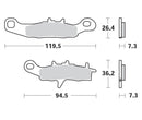 Moto Master Brake Pads Front Pro Sintered For Husqvarna 093911