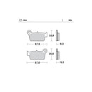 Moto Master Brake Pads Rear Nitro Aprilia Beta 094521