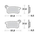 Moto Master Brake Pads Front And Rear Pro Sintered GasGas 094611