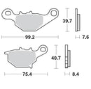 Moto Master Brake Pads Rear Pro Sintered For Suzuki 094811