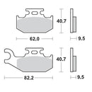 Moto Master Brake Pads Front Right Pro Sintered Can-Am 095011