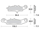 Moto Master Brake Pads Front Kawasaki 095311