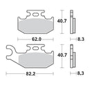 Moto Master Brake Pads Front Left Pro Sintered For Suzuki 096311