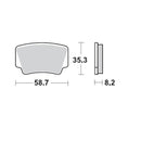 Moto Master Brake Pads Rear Pro Sintered KTM 096611