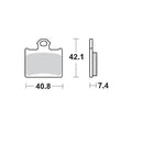Moto Master Brake Pads Rear Pro Sintered For Husqvarna 096711