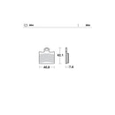 Moto Master Brake Pads Rear Nitro For Husqvarna 096721