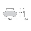 Moto Master Brake Pads Pro Sintered For Polaris 097611