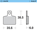 Moto Master Brake Pads Rear Racing Gp 099212