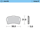 Moto Master Brake Pads Front Racing Gp 099512