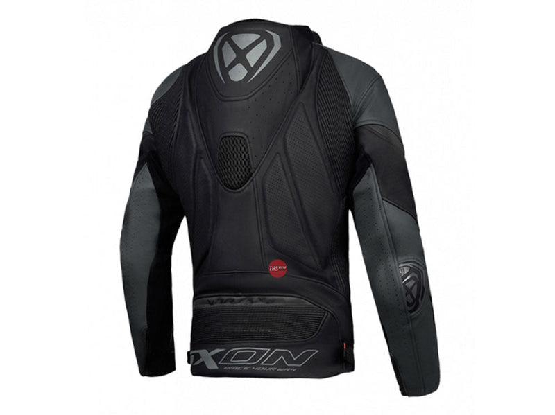 Ixon Vortex 3 Black Leather Road Jacket Size XL