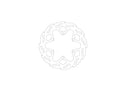 Moto Master Brake Disc Front Flame 220MM Kawasaki 110238