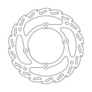Moto Master Brake Disc Front Rear Flame 160MM GasGas 110331