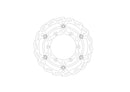 Moto Master Brake Disc Front Flame Oversized 270MM YAMAHA 112088