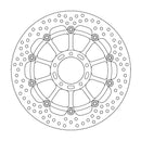 Moto Master Brake Disc Front Halo Floating Alu Offset 320MM 113138
