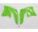 UFO Kawasaki Radiator Shrouds KX250F 2008 Green