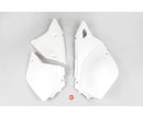 UFO Kawasaki Side Panels KLX400R 03-07/DRZ400 00-25 White