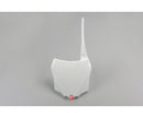 UFO Kawasaki Front Plate KX85 14-25 KX112 22-25 White