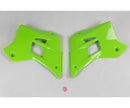 UFO Kawasaki Radiator Shrouds KDX200 95-03 Green