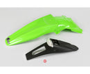UFO Kawasaki Rear Fender W/led Light KLX450R 07-25 Green