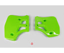 UFO Kawasaki Radiator Shrouds KX250 88-9 KX500 88-03 Green