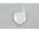 UFO Kawasaki Front No. Plate KX80/85/100 98-13 White
