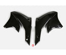 UFO Kawasaki Radiator Shrouds KLX450R 07-25  Black