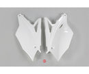 UFO Kawasaki Side Panels KX250F 17-18/ KX450F 16-18 White