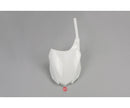 UFO Kawasaki Front No. Plate KX250F 13-16/450F 13-15  White