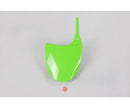 UFO Kawasaki Front No. Plate KX450F 09-12 (Green)