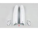UFO Suzuki Front Fork Slider Cover RM125/250 04-06/RMZ450 05-06 White