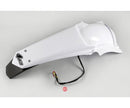 UFO Yamaha Rear Fender W/led T/light WR250F 07-14/450F 07-11 White
