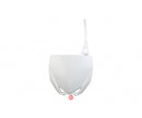 UFO Yamaha Front No. Plate YZ65 19-25/YZ85 15-25  White (was 4849046)