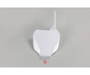 UFO Yamaha Front No. Plate YZ125/250/426 00-05 White