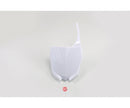 UFO Yamaha Front No.plate YZ125-250 15-21/YZF250 10-18/450 10-17 White