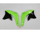 UFO Kawasaki Radiator Shrouds KX450F 07 (OEM Green/ Black)