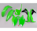 UFO Kawasaki Front No. Plate KXF250 17-25 KXF450 16-25 (Green)