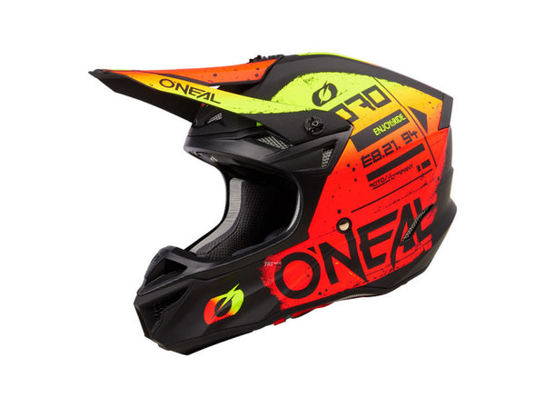 Oneal 5SRS Scarz V.24 - Black Red Yellow Off Road Helmet Size Large 60cm