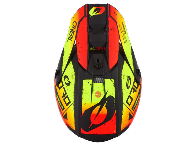 Oneal 5SRS Scarz V.24 - Black Red Yellow Off Road Helmet Size Small 56cm
