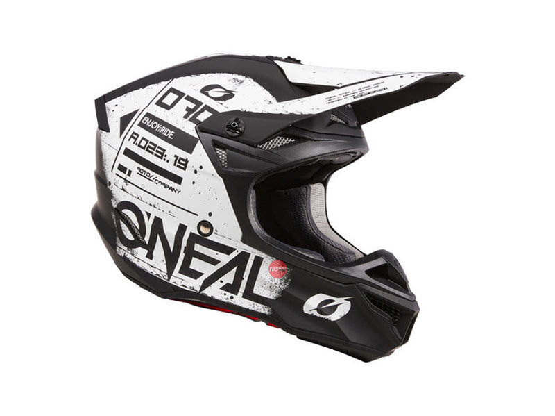 Oneal 5SRS Scarz V.24 - Black White Off Road Helmet Size Large 60cm