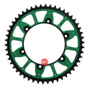 Chiaravalli Rear Sprocket Kawasaki Steel Teeth/Green Alloy Centre