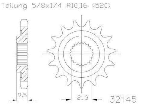 Moto Master Sprocket Front 13T 13 Tooth