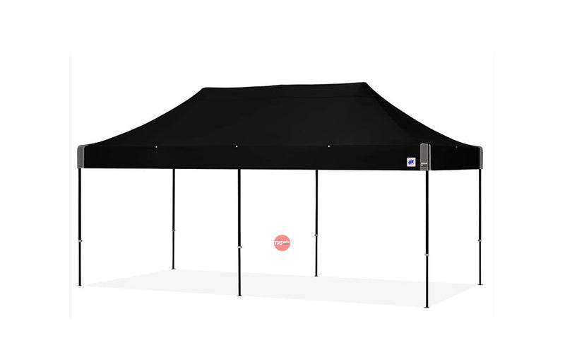 E-Z Up 3x6m Eclipse Black Frame Black Top + Stakes