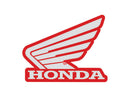 ATV City Honda Wing L/H Tank Sticker 114mm Red/Silver