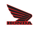 ATV City Honda Wing R/H Tank Sticker 107mm Red/Black