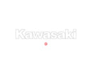 ATV City Kawasaki Side Logo White Sticker